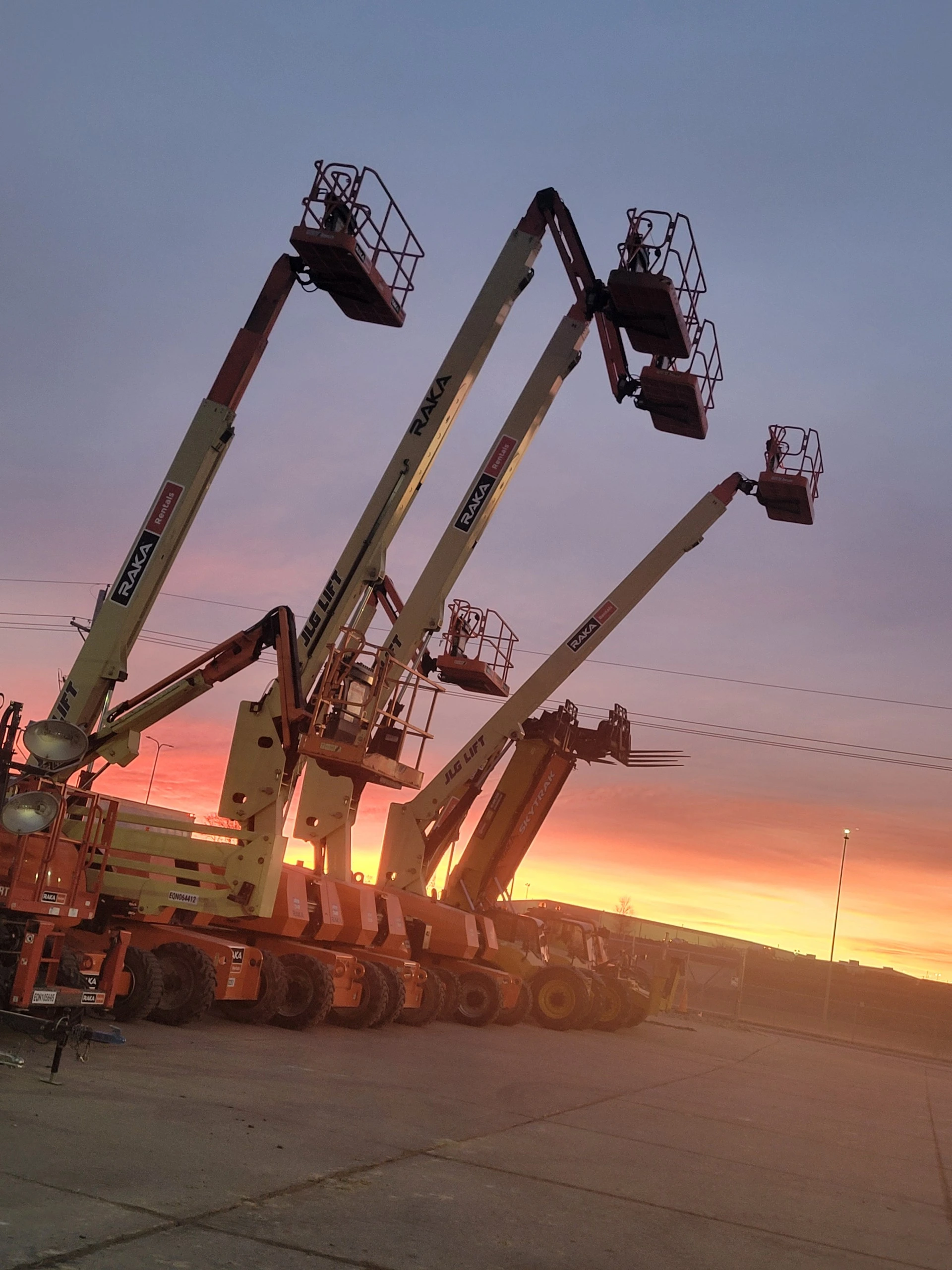 raka rentals and trackunit