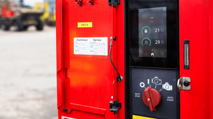 specialty equipment on construction site